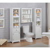 Alaterre Furniture Dorset 27"W x 29"H Wall Mounted Bath Storage Cabinet with Two Open Shelves ANVA75WH